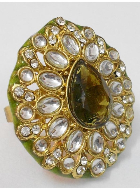 Kundan Finger Ring